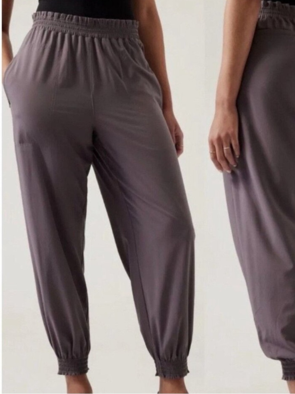 Athleta joggers, plum color- size 8
